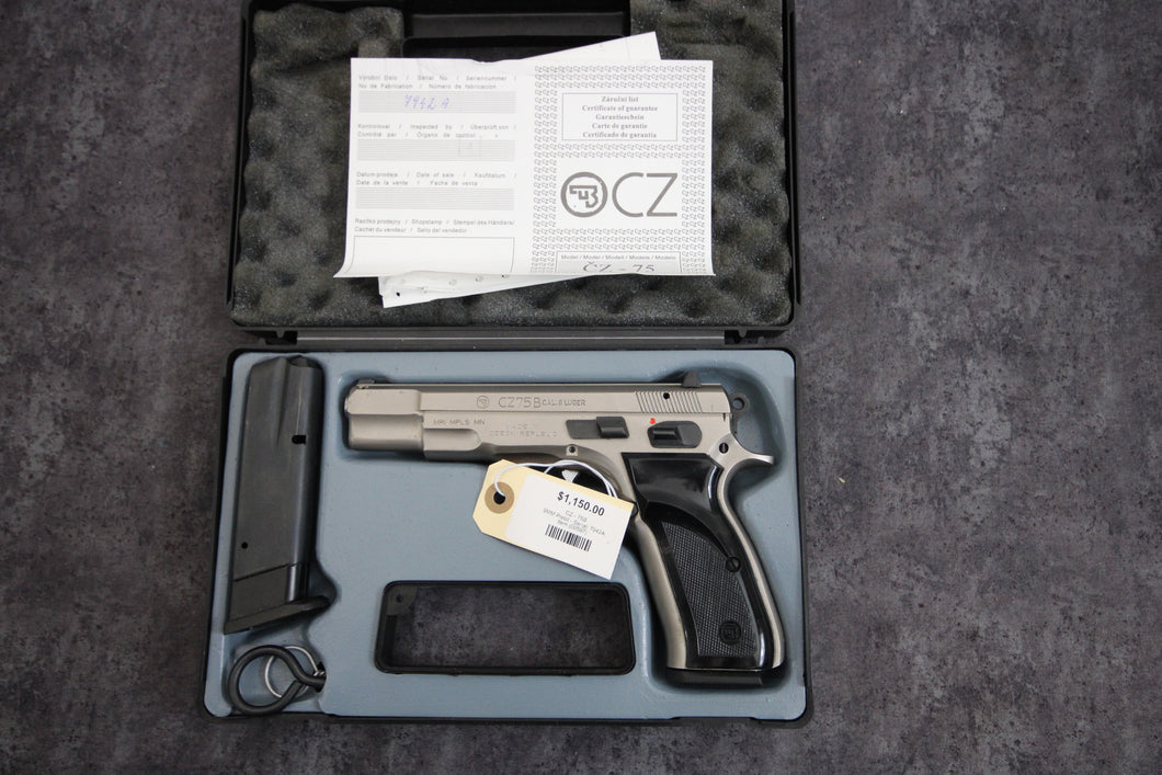 41  Rare Stainless Steel Variation of the CZ 75B in 9 MM with 4.5