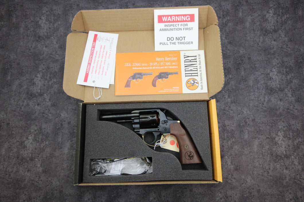 132:  NIB Henry Model Big Boy Revolver in 357 Mag with 4