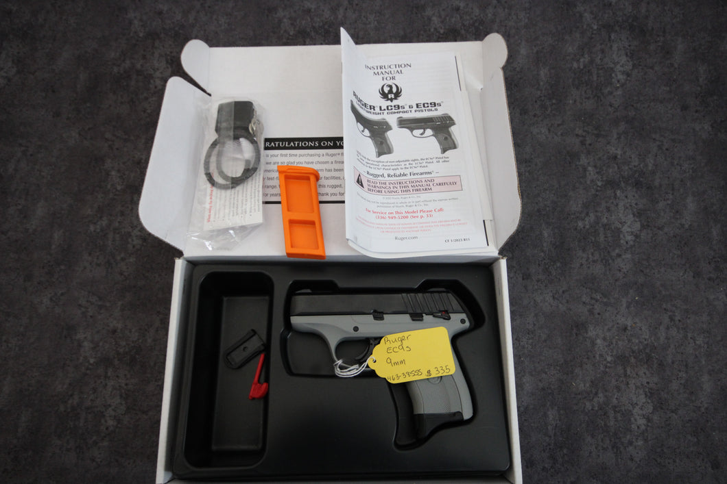 171:  NIB Ruger Model EC9s in 9 MM with 3.12