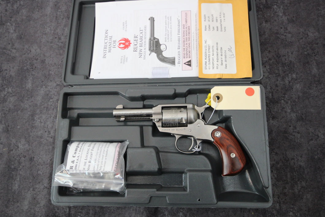 162:   Ruger Model New Bearcat Stainless in 22 LR with 4