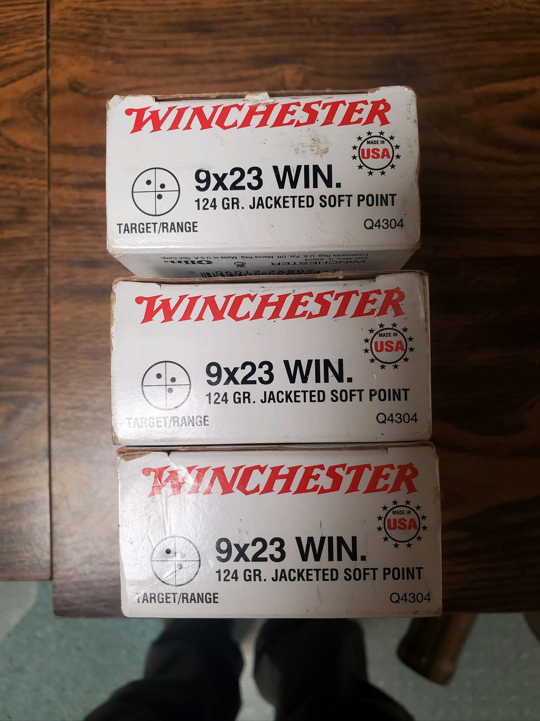 150 Rounds (3 Boxes) Winchester 9x23 Win 124gr Jacketed Soft Point Ammo
